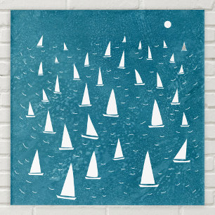 Sailing Boat Seascape Acrylic Print