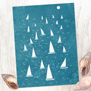 Sailing Boat Seascape Postcard