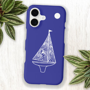Sailing Boat Yacht Ocean Blue iPhone 17 Case