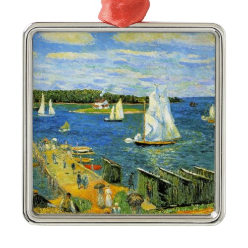Sailing Boats at Mahone Bay in Canada Metal Ornament