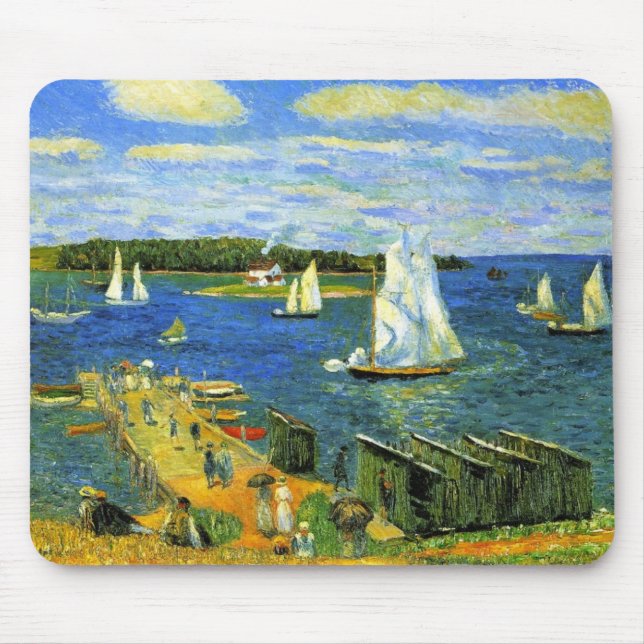 Sailing Boats at Mahone Bay in Canada Mouse Pad (Front)
