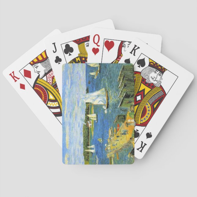 Sailing Boats at Mahone Bay in Canada Poker Cards (Back)