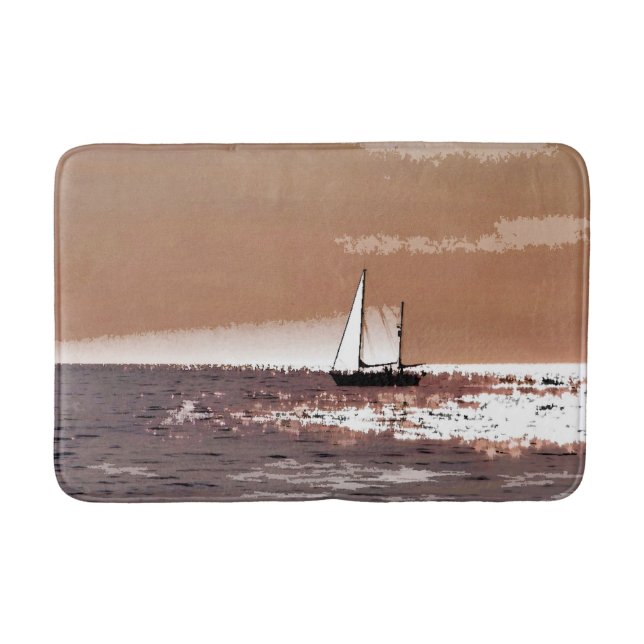 SAILING BOATS BATHROOM MAT (Front)
