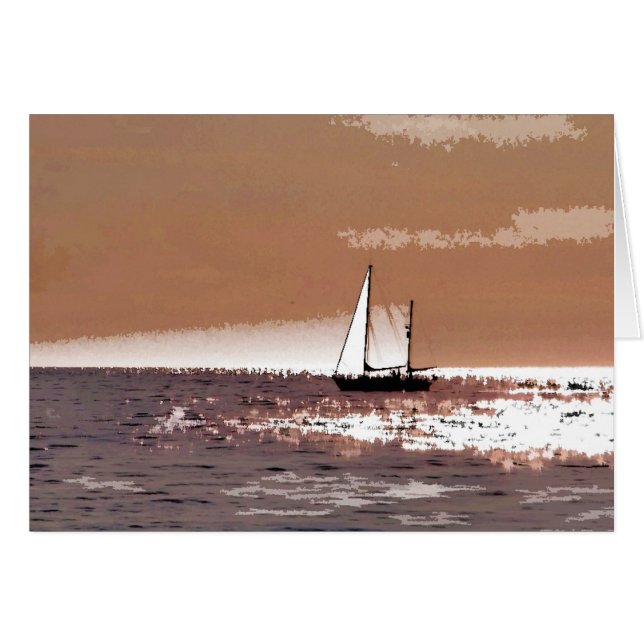 SAILING BOATS CARD (Front Horizontal)