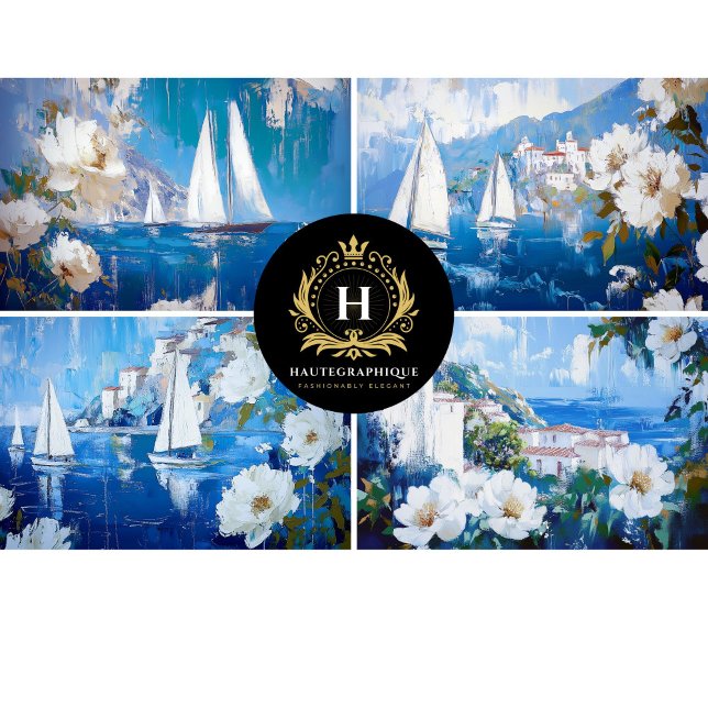 Sailing Boats Collage Decoupage Tissue Paper (Creator Uploaded)