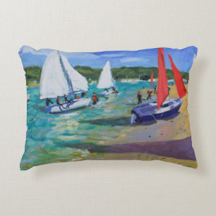 Sailing Boats Decorative Pillow