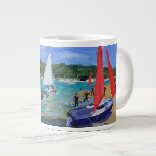 Sailing Boats Giant Coffee Mug (Front Right)