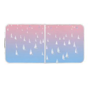 Sailing Boats on the Ocean Beer Pong Table