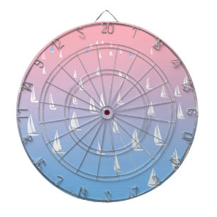 Sailing Boats on the Ocean  Dart Board