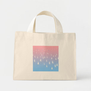 Sailing Boats on the Ocean  Mini Tote Bag