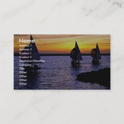 Sailing Business Card