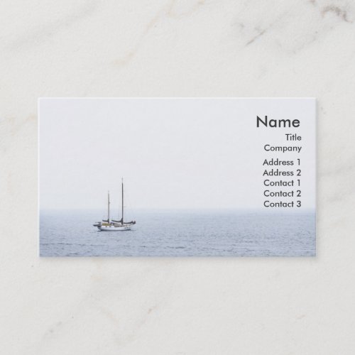 "Sailing" Business Profile Card Business Card