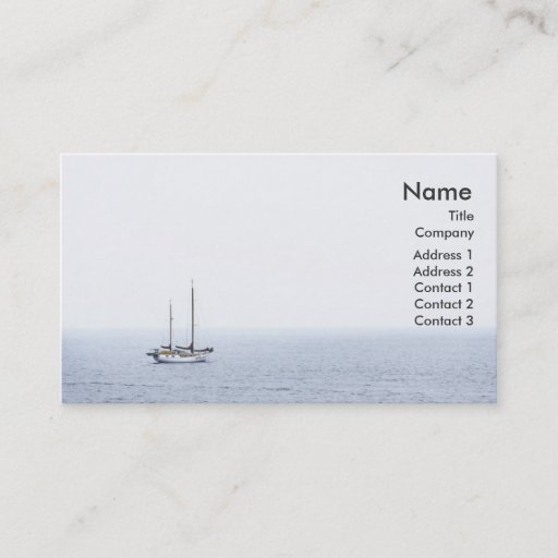 Customizable "Sailing" Business Profile Card Business Card