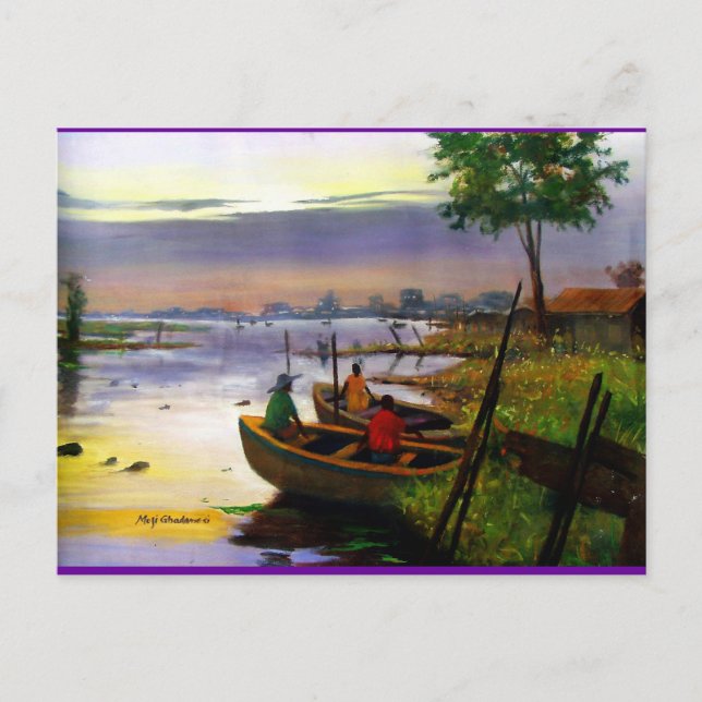 SAILING   BY MOJISOLA A GBADAMOSI OKUBULE POSTCARD (Front)