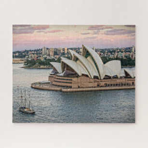 Sailing by Sydney Opera House - 16x20 - 520 pcs Jigsaw Puzzle