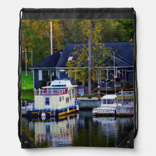 Sailing By The Brewerton Area Along The Erie Drawstring Bag
