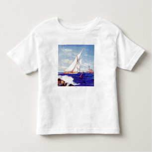 Sailing By The Lighthouse by Albert B. Marks Toddler T-shirt