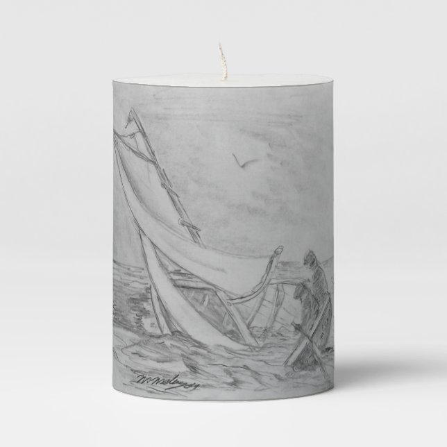 Sailing Candle You Design (Front)