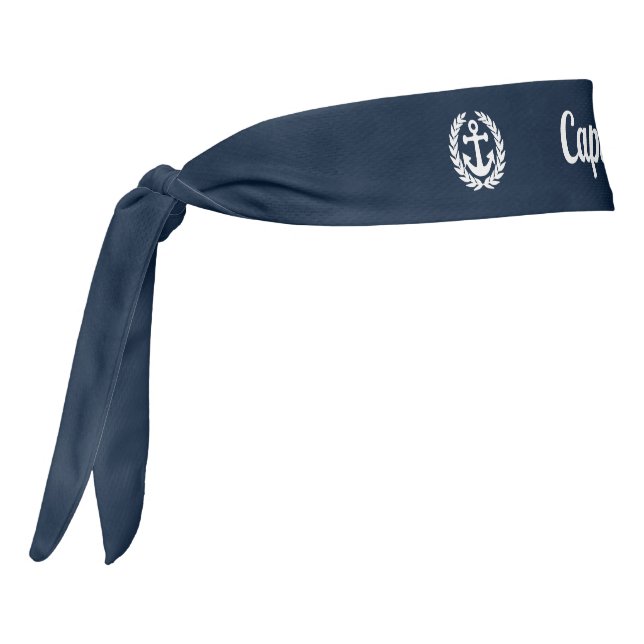 Sailing Captain and anchor Tie Headband (Rotate 270)