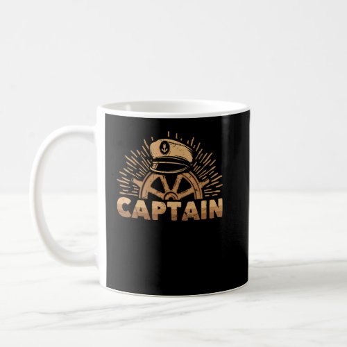 Sailing _ Captain _ Ship _ Sunset _ Wheel _ Sea _  Coffee Mug