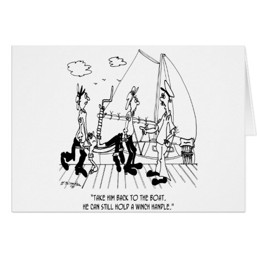 Sailing Cartoon 7457 Cards (Front Horizontal)