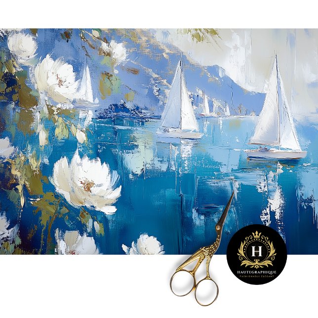 Sailing Catalina Island California Decoupage  Tissue Paper (Creator Uploaded)