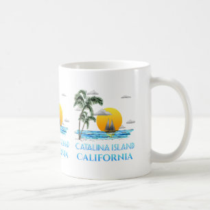Sailing Catalina Island California Sailboat Coffee Mug