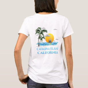 Sailing Catalina Island California Sailboat T-Shirt