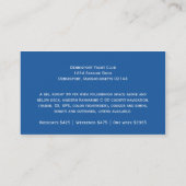 Sailing / Charter Business Card (Back)