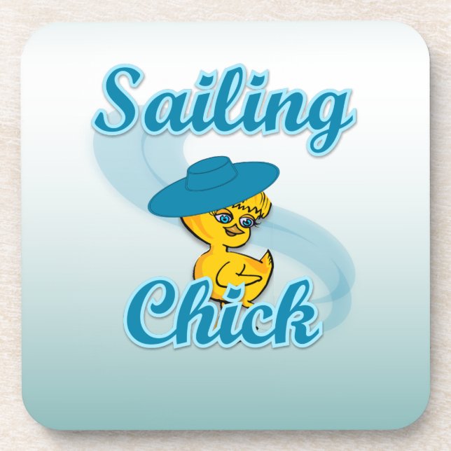 Sailing Chick #3 Coaster (Front)