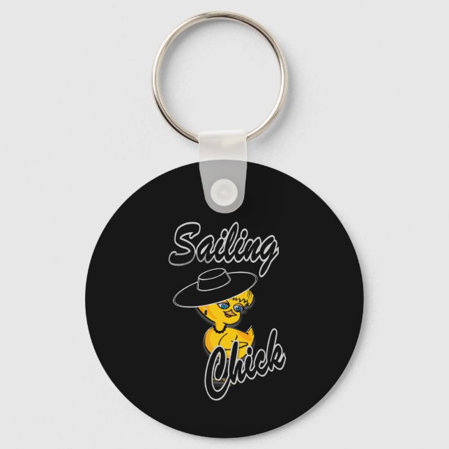 Sailing Chick #4 Keychain (Front)