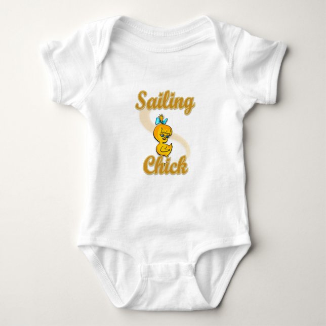 Sailing Chick Baby Bodysuit (Front)