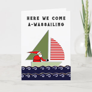 Sailing Christmas Holiday Cards