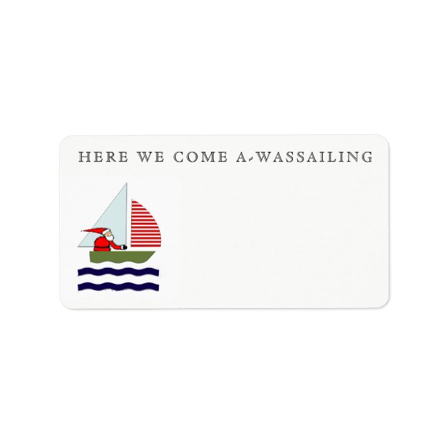 Sailing Christmas Label (Front)
