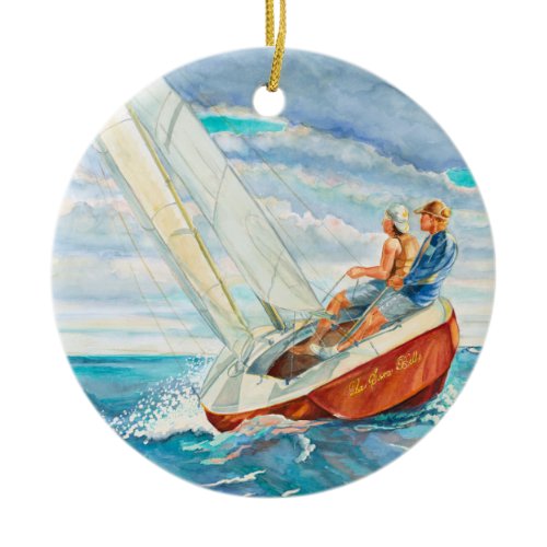Sailing Christmas Ornament