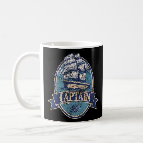Sailing Clipper Sailboat Captain Vintage Tall Ship Coffee Mug