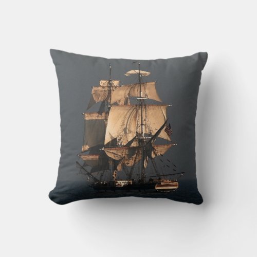 Sailing Clipper Ship Pillow