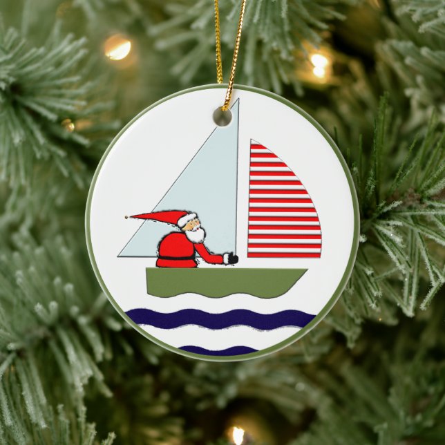 Sailing Collectible  Ceramic Ornament (Tree)