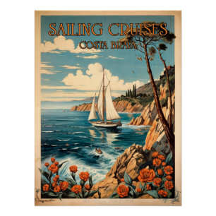 Sailing Cruises Costa Brava Poster