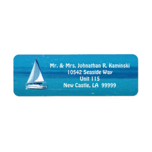 Sailing Custom Label