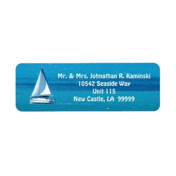 Sailing Custom Label by h2oWater at Zazzle