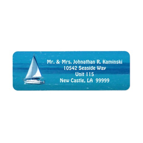 Sailing Custom Label
