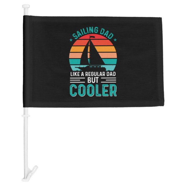 Sailing Dad Car Flag (Front)