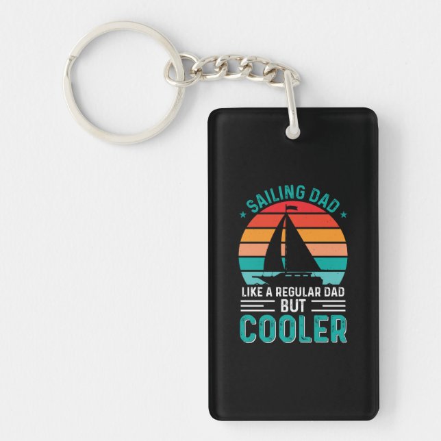 Sailing Dad Keychain (Front)
