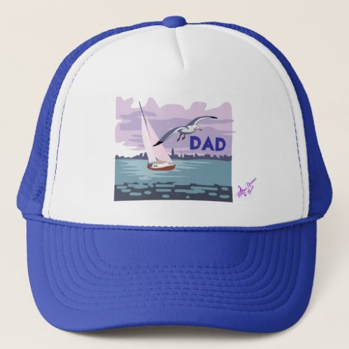 Sailing Dad Trucker Hat