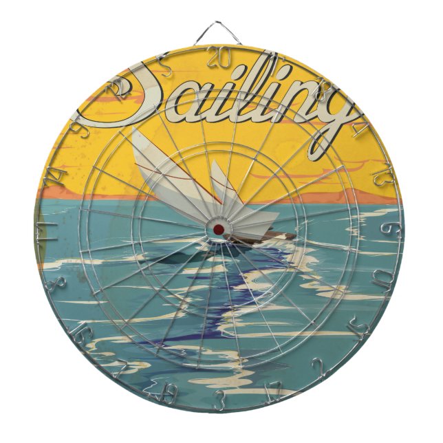Sailing Dartboard With Darts (Front)