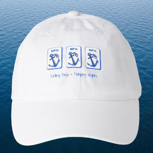 Sailing Days & Mahjong Nights Pung Anchor Tiles Hat