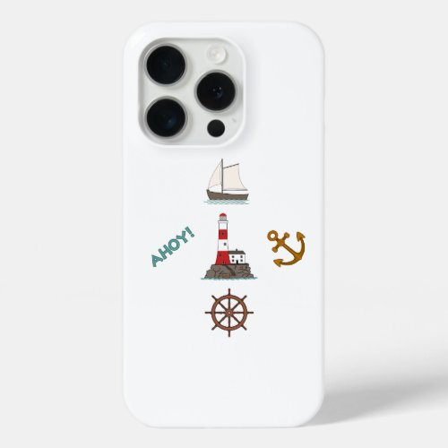 Sailing Design Color iPhone 15 Pro Case