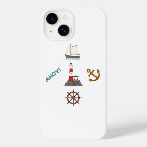 Sailing Design Color Case_Mate iPhone 14 Case