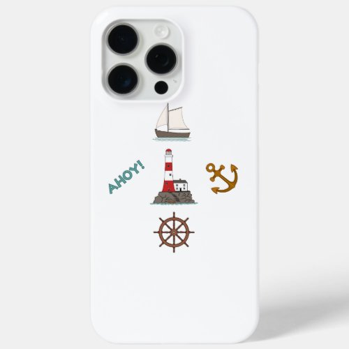 Sailing Design Color iPhone 15 Pro Max Case